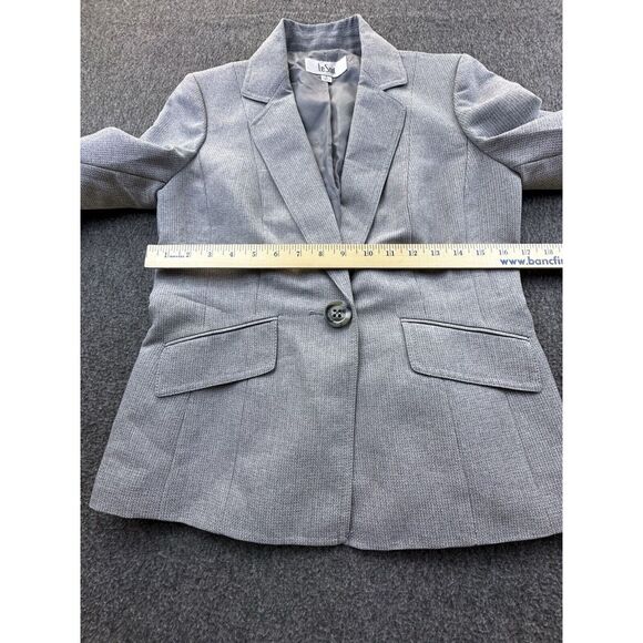 Vintage Le Suit‎ Blazer Womens 6 Gray Flecked Lined Suit Jacket - Picture 5 of 11